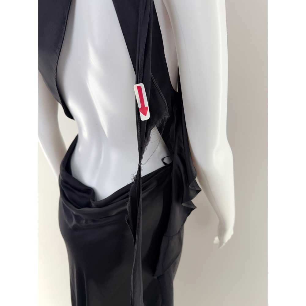 Shona Joy Black Sleeveless High Neck Cutout Back Maxi Dress - Picture 10 of 11